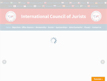 Tablet Screenshot of internationaljurists.org